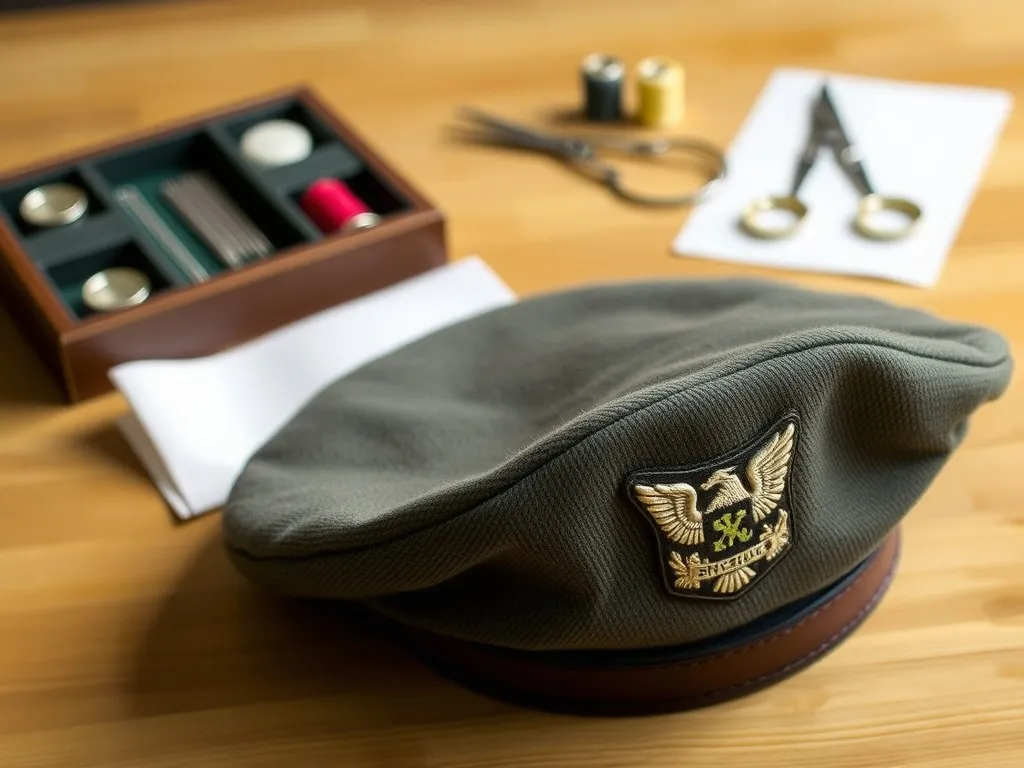 Jak przyszyć stopień na beret wojskowy?